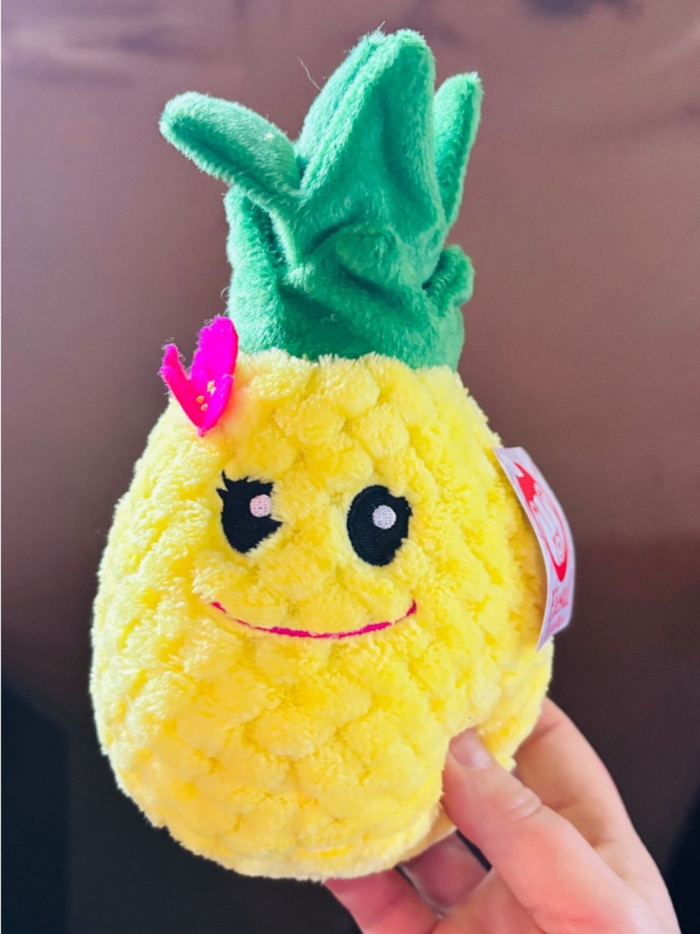 Plush Pineapple Soft Toy - Yellow & Green Cute Fruit Plush